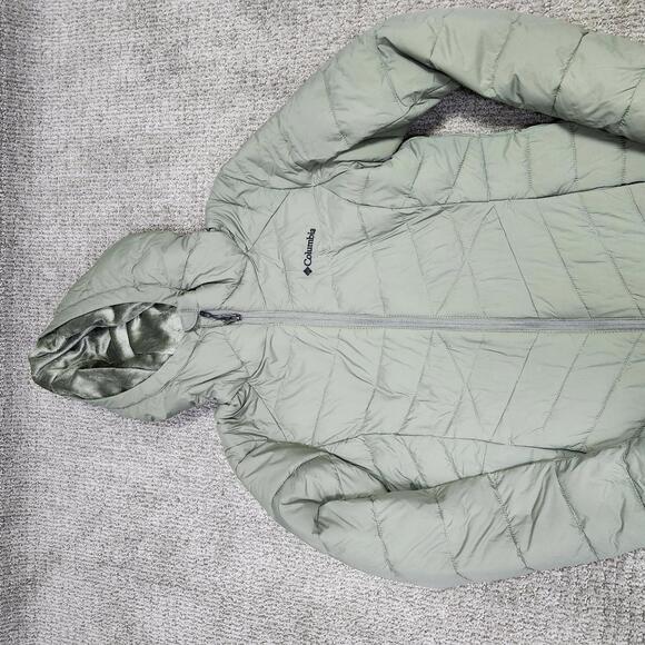 Columbia Jacket Green Omni Heat Long Sleeve Full Zip Women’s Size Small - Picture 7 of 13